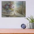 'Coastal Hydrangea' by Danhui Nai – Metal Wall Art, 16x12 room view