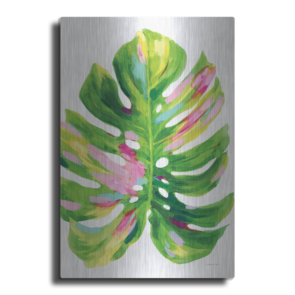 'Colorful Tropical Leaf 1' by Danhui Nai – Metal Wall Art