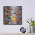 'Confetti Leaves' by Danhui Nai – Metal Wall Art, 12x12 room view