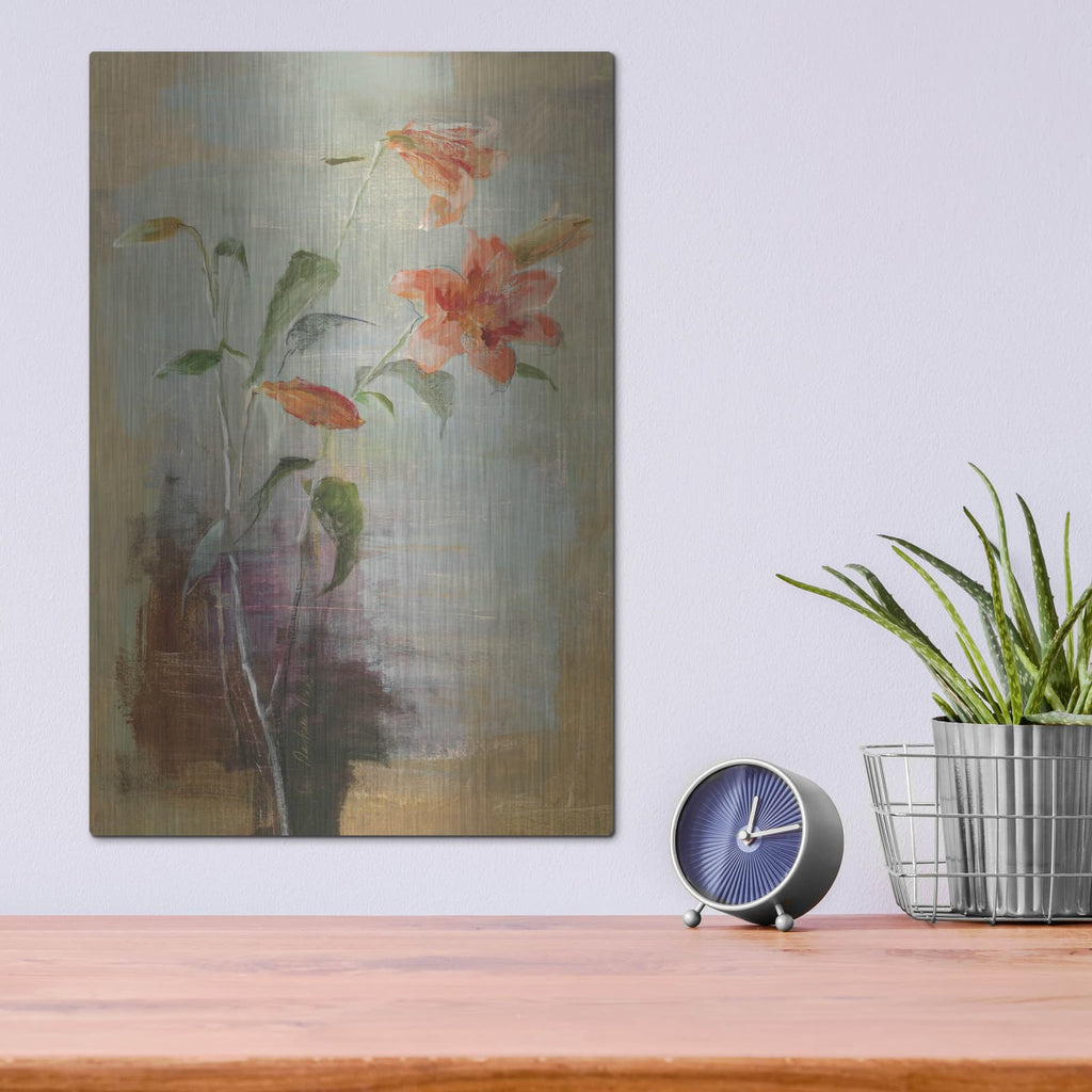 'Contemporary Lilies 1 C' by Danhui Nai – Metal Wall Art, 12x16 room view
