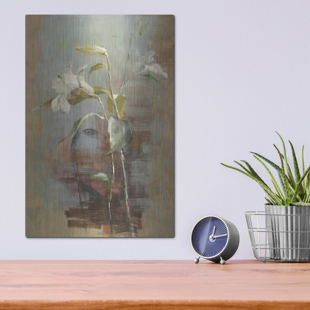 'Contemporary Lilies 2 C' by Danhui Nai – Metal Wall Art, 12x16 room view