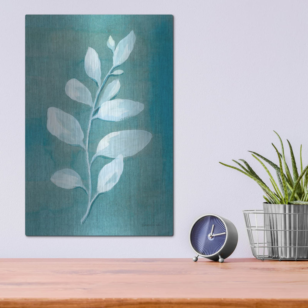 'Cool Leaves 1' by Danhui Nai – Metal Wall Art, 12x16 room view