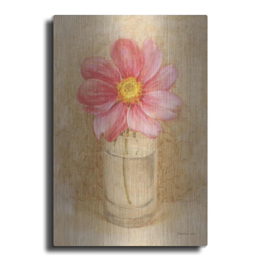 'Cosmo Blossom In Glass' by Danhui Nai – Metal Wall Art