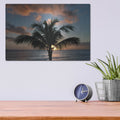 'Palm Tree Sunset II' by Dennis Frates – Metal Wall Art, 16x12 room view