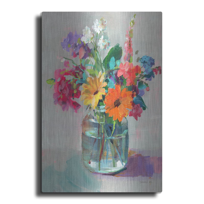 'Cottage Garden Bouquet 1' by Danhui Nai – Metal Wall Art