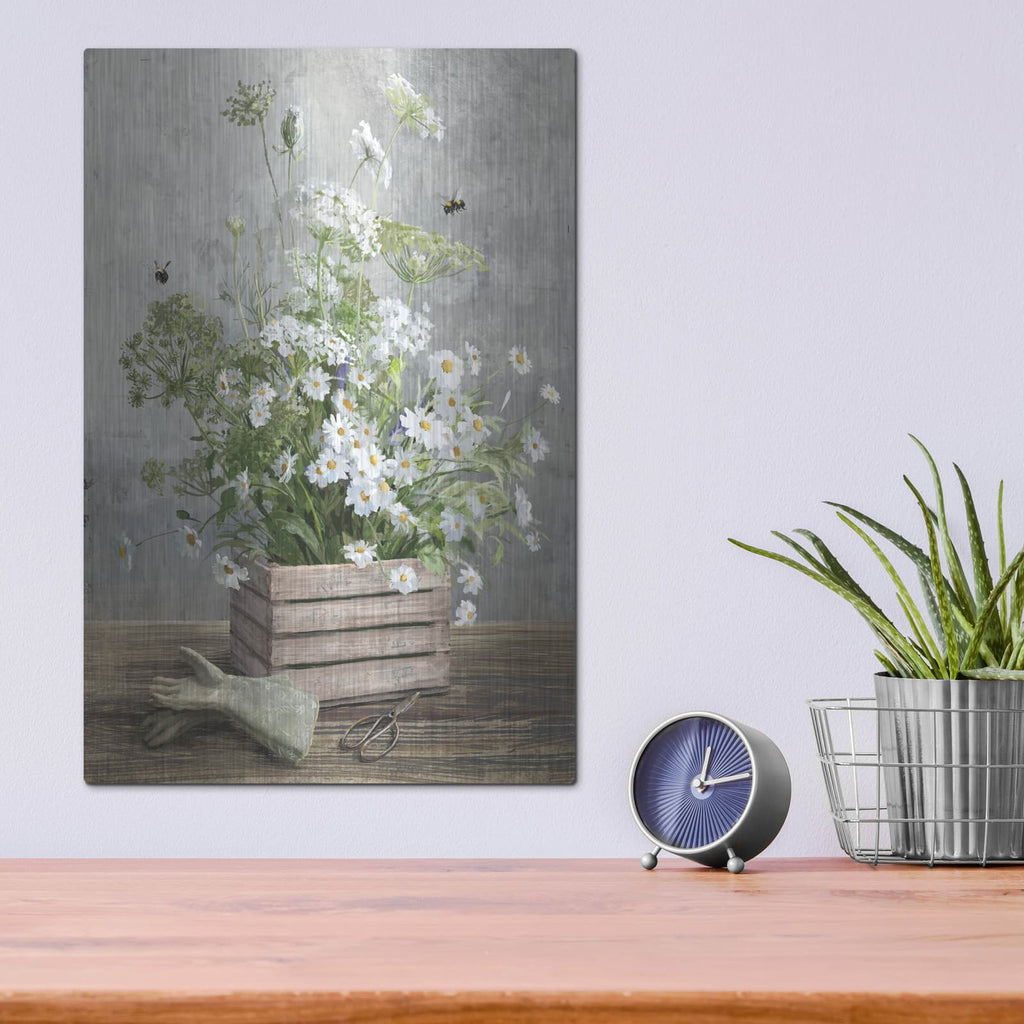 'Cottage Gardening 4' by Danhui Nai – Metal Wall Art, 12x16 room view