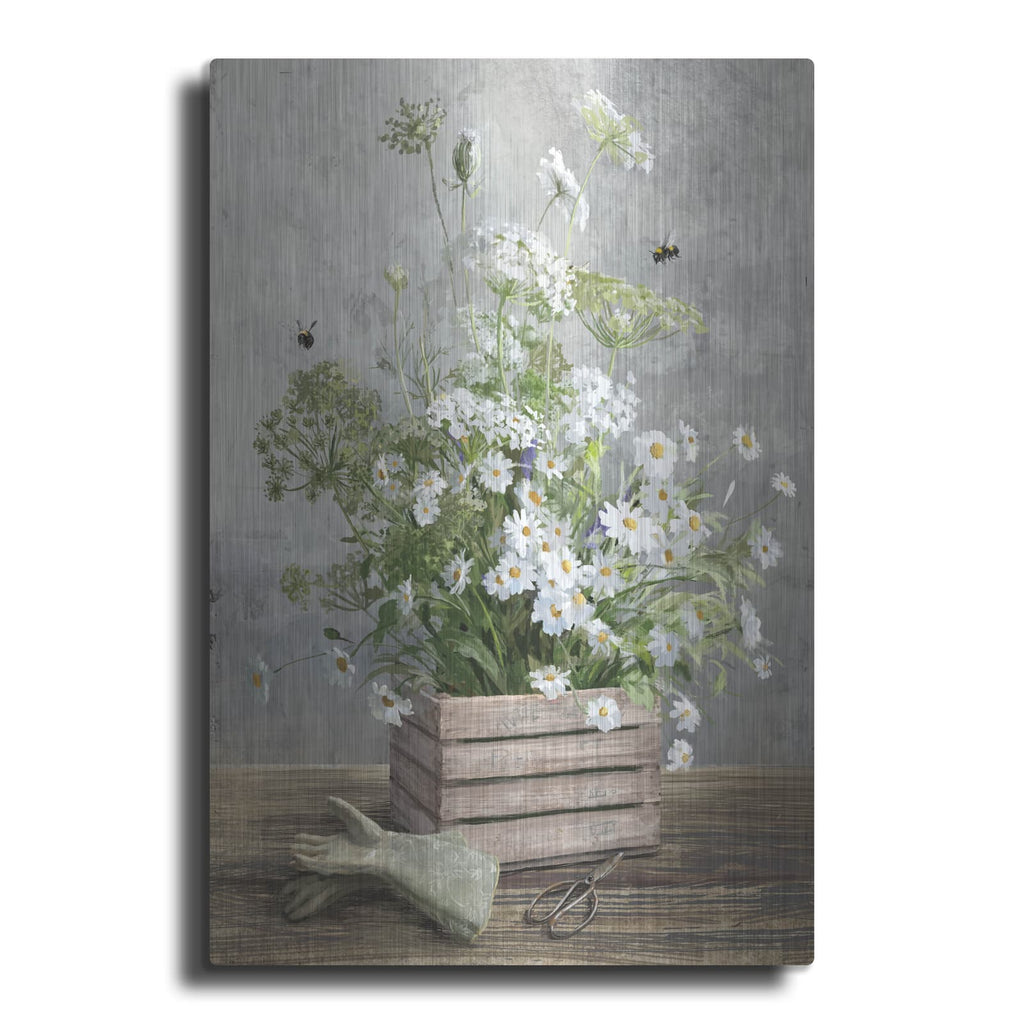 'Cottage Gardening 4' by Danhui Nai – Metal Wall Art