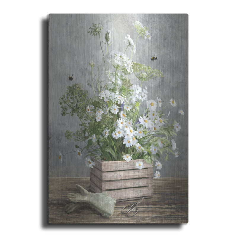 'Cottage Gardening 4' by Danhui Nai – Metal Wall Art