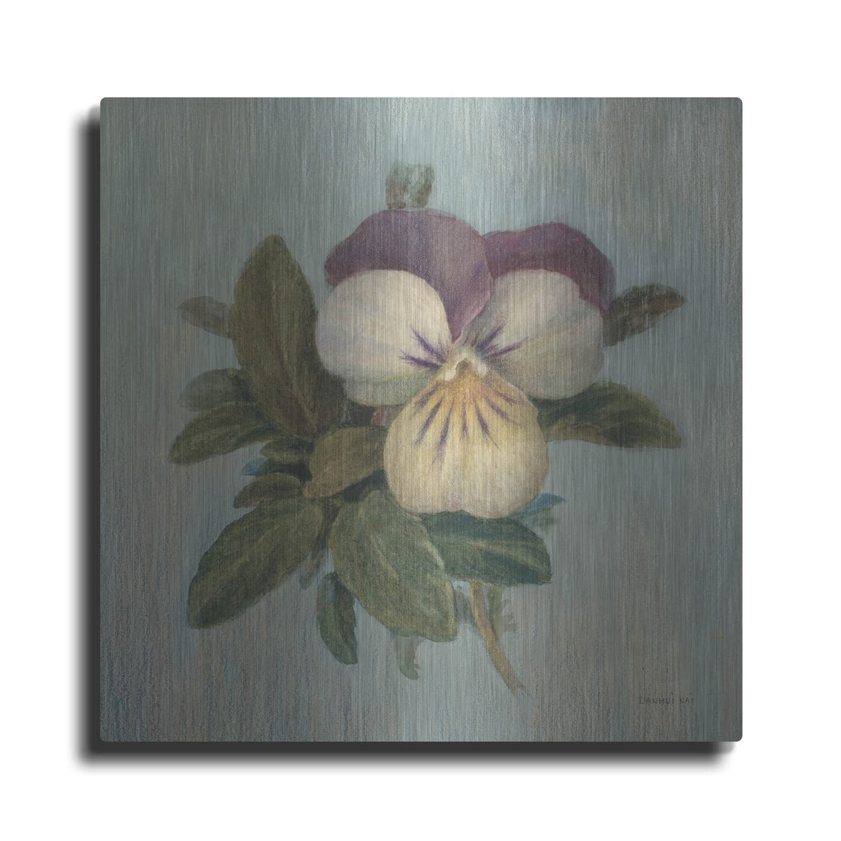 'Cottage Violet' by Danhui Nai – Metal Wall Art