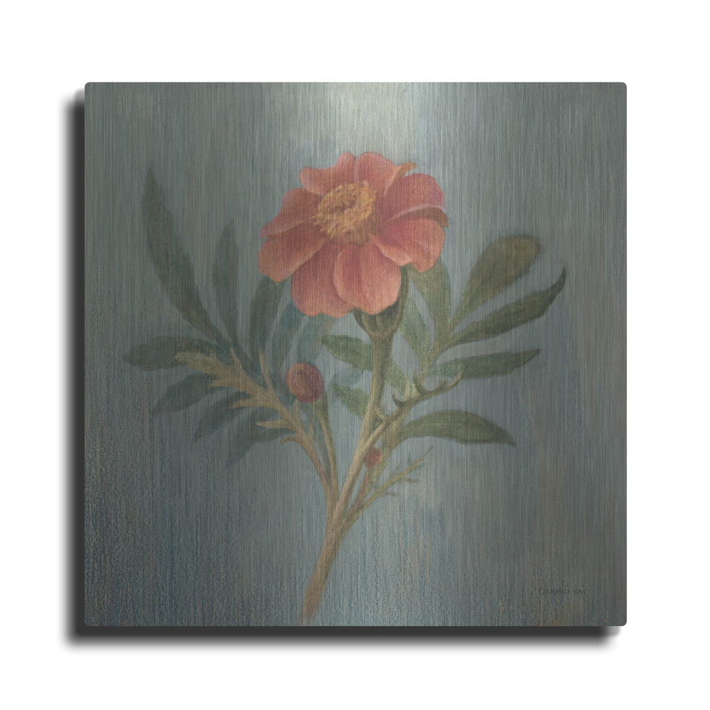 'Cottage Zinnia' by Danhui Nai – Metal Wall Art