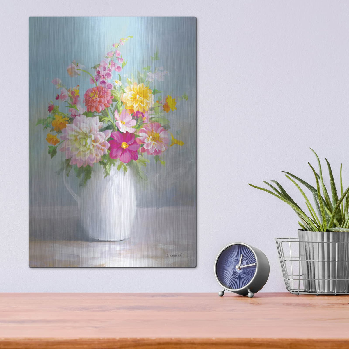'Country Bouquet 1' by Danhui Nai – Metal Wall Art, 12x16 room view