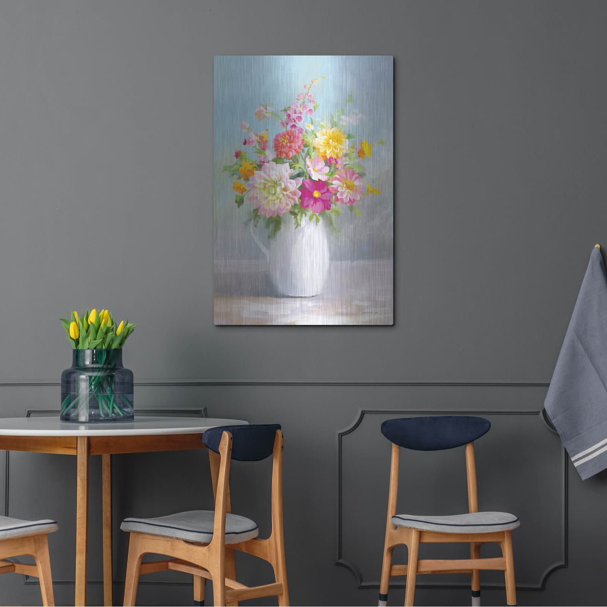 'Country Bouquet 1' by Danhui Nai – Metal Wall Art, 24x36 room view