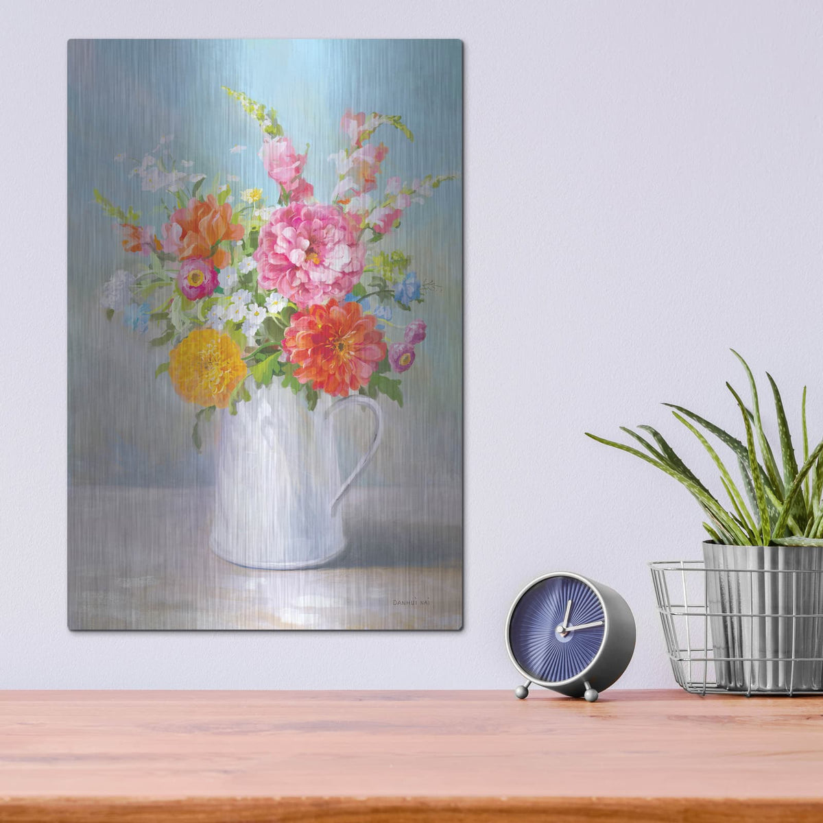 'Country Bouquet 2' by Danhui Nai – Metal Wall Art, 12x16 room view