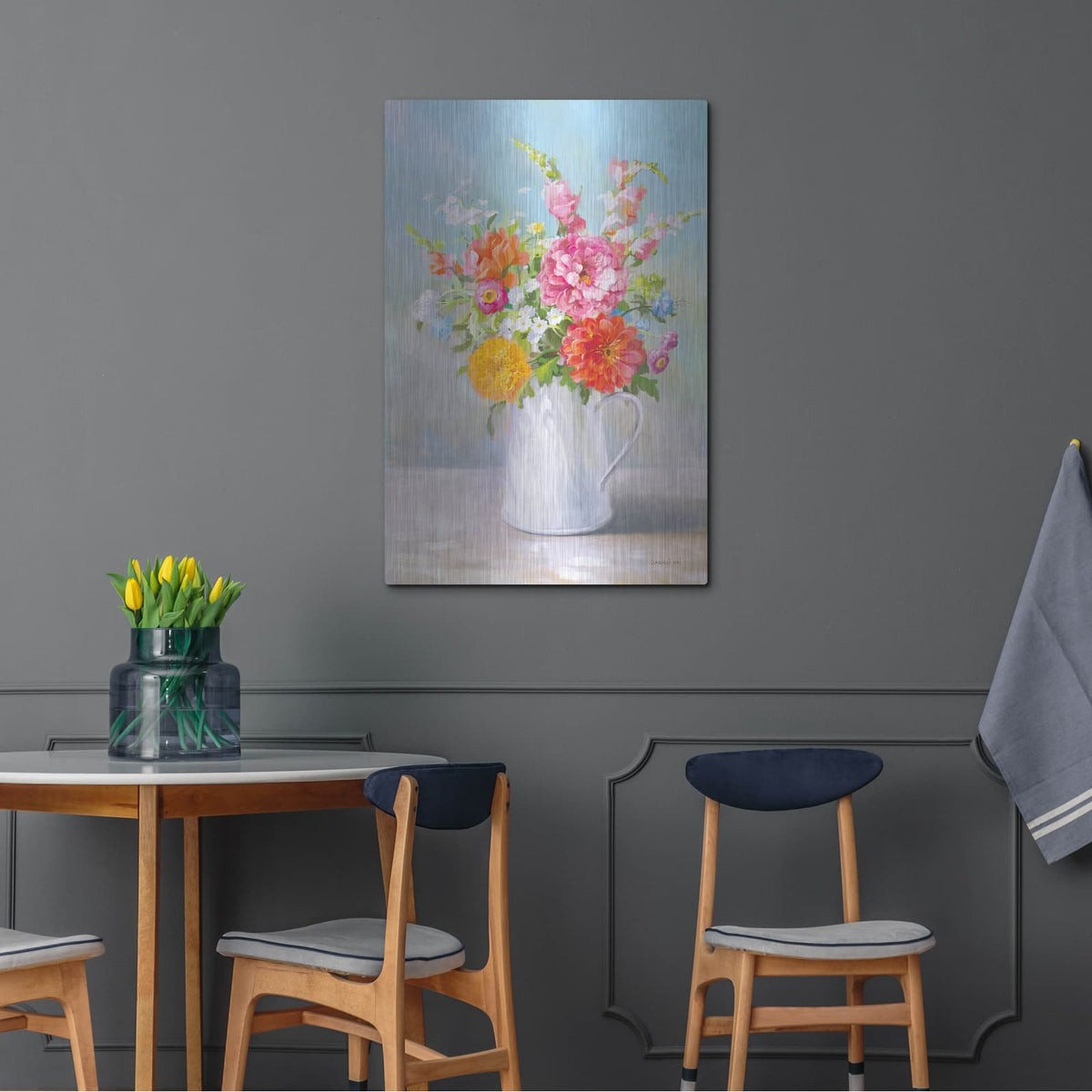 'Country Bouquet 2' by Danhui Nai – Metal Wall Art, 24x36 room view