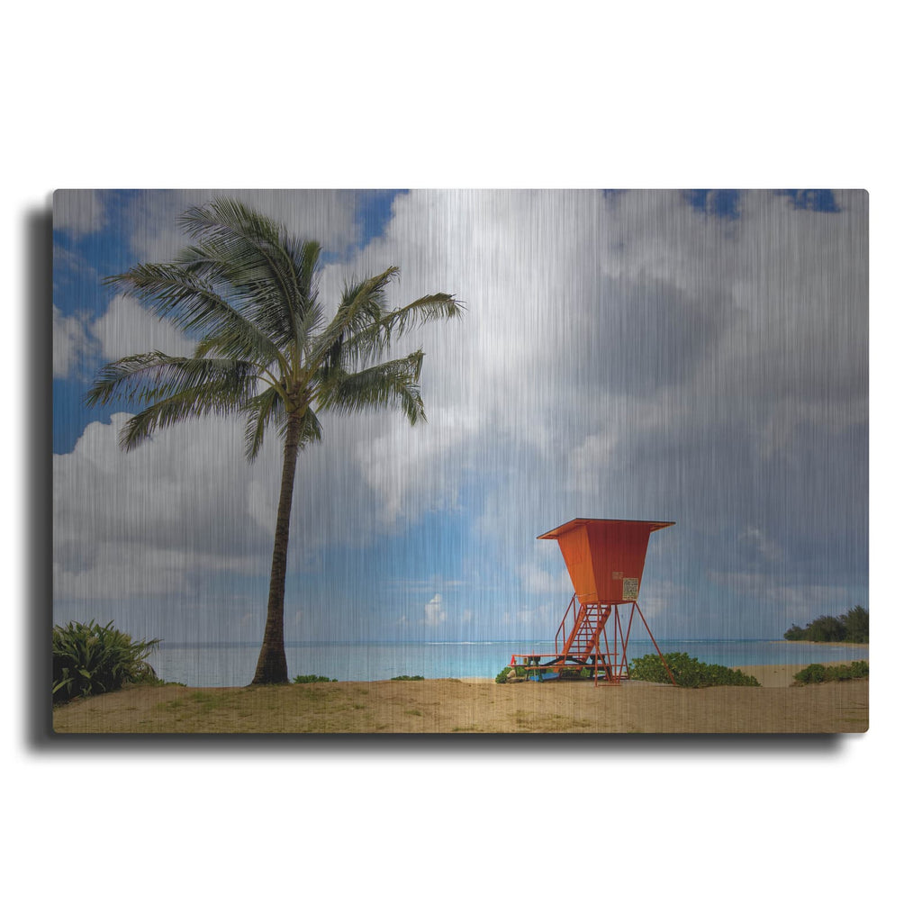 'Lifeguard Tower' by Dennis Frates – Metal Wall Art