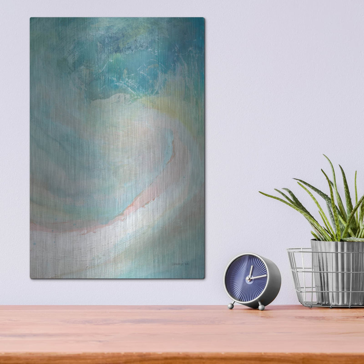 'Cove Diptych 2' by Danhui Nai – Metal Wall Art, 12x16 room view