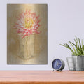 'Dahlia Blossom In Glass' by Danhui Nai – Metal Wall Art, 12x16 room view