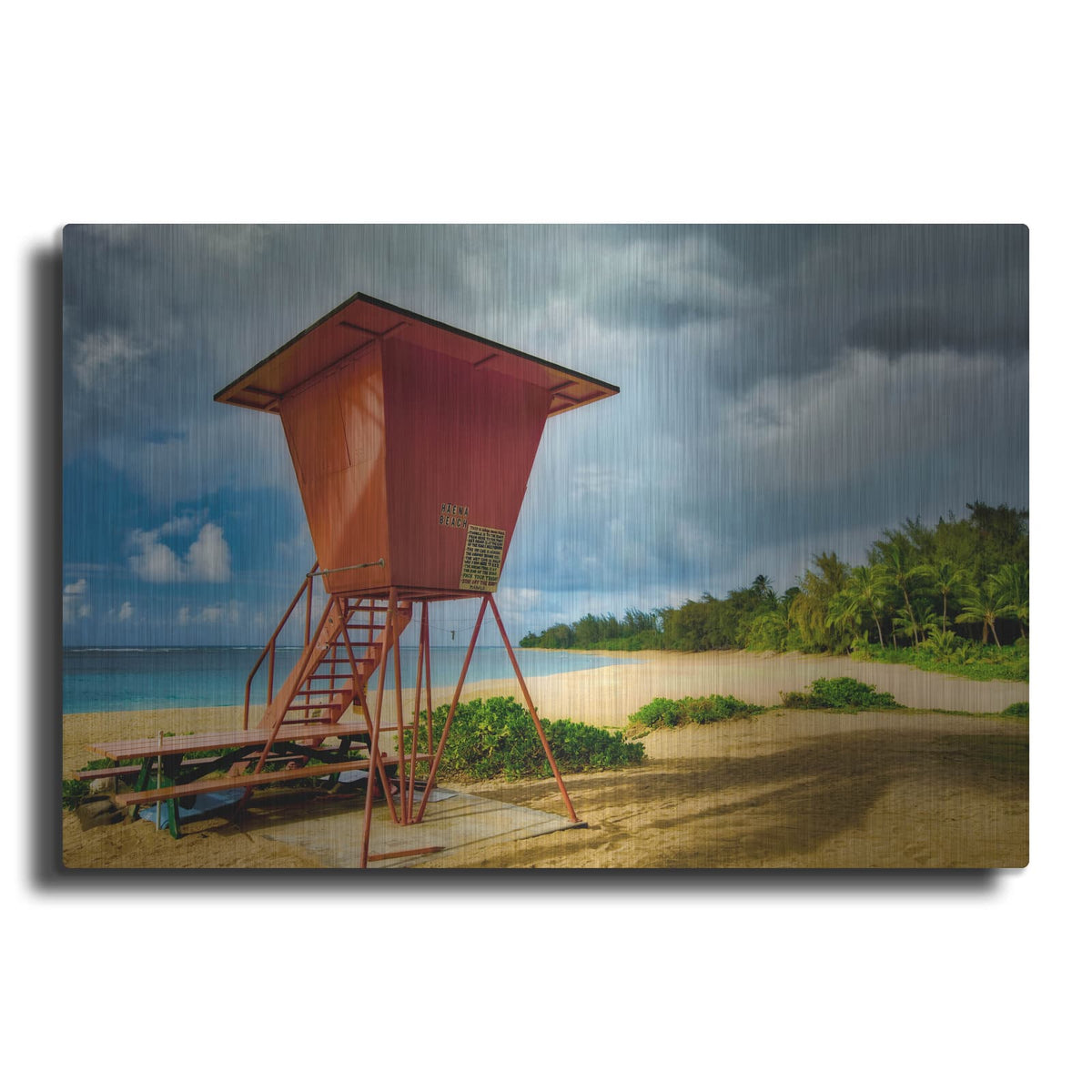 'Lifeguard Tower II' by Dennis Frates – Metal Wall Art