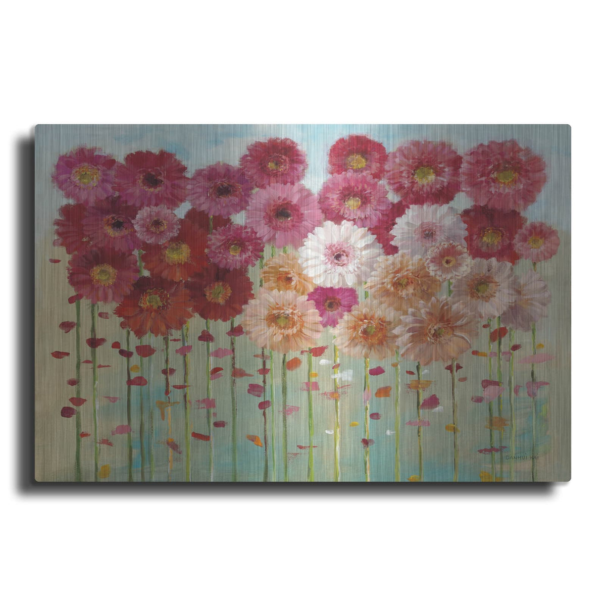 'Daisies Spring' by Danhui Nai – Metal Wall Art