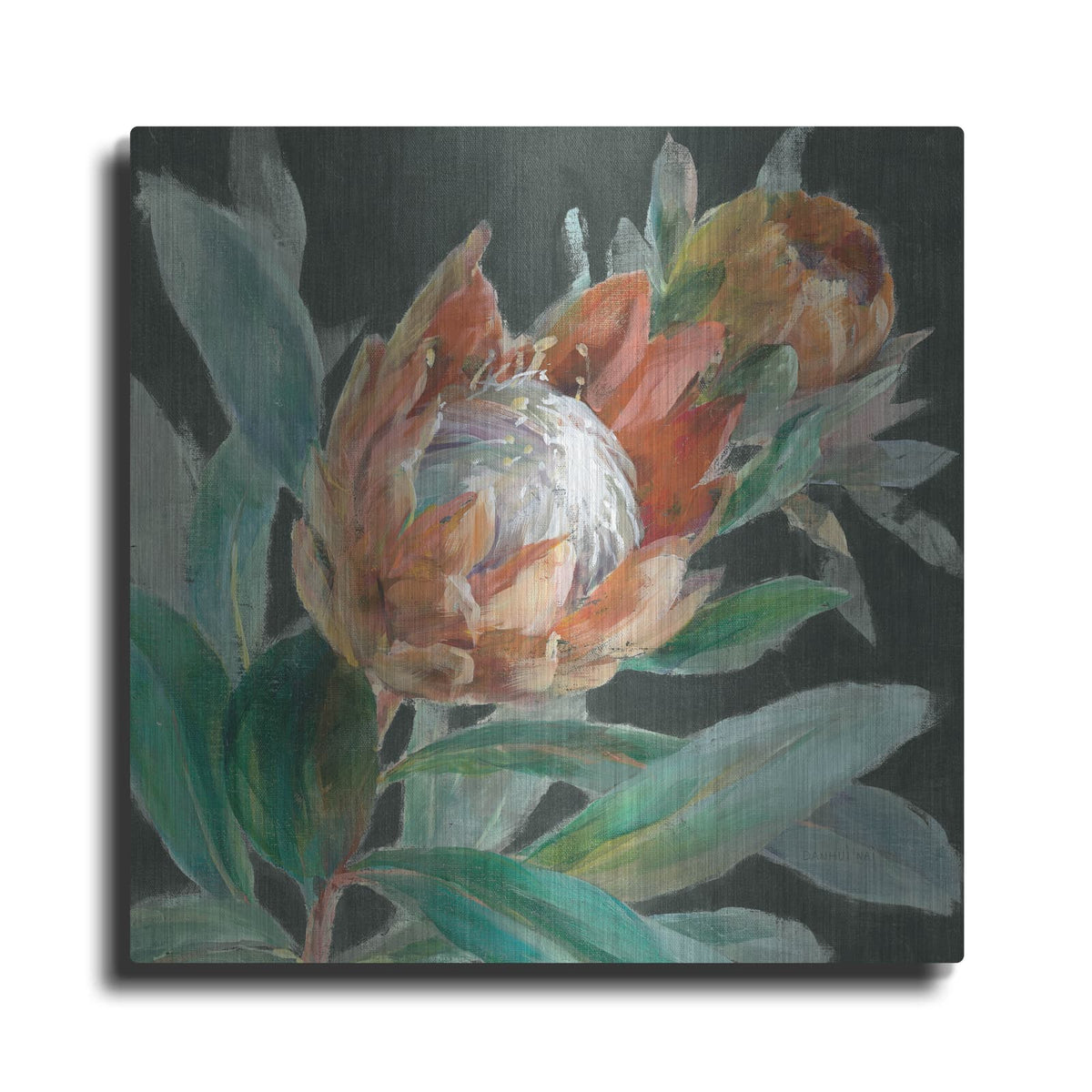 'Deep Tropical Protea C' by Danhui Nai – Metal Wall Art