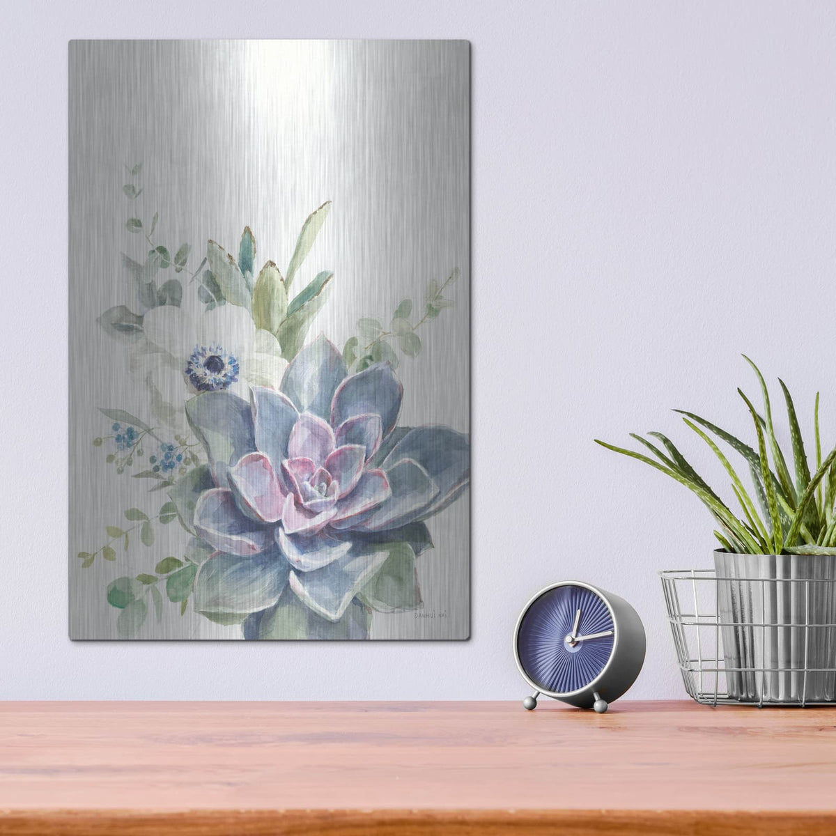 'Desert Bouquet 1' by Danhui Nai – Metal Wall Art, 12x16 room view