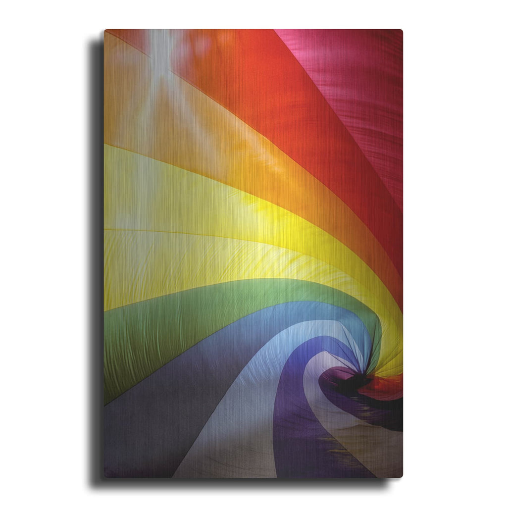 'Rainbow Spiral' by Dennis Frates – Metal Wall Art