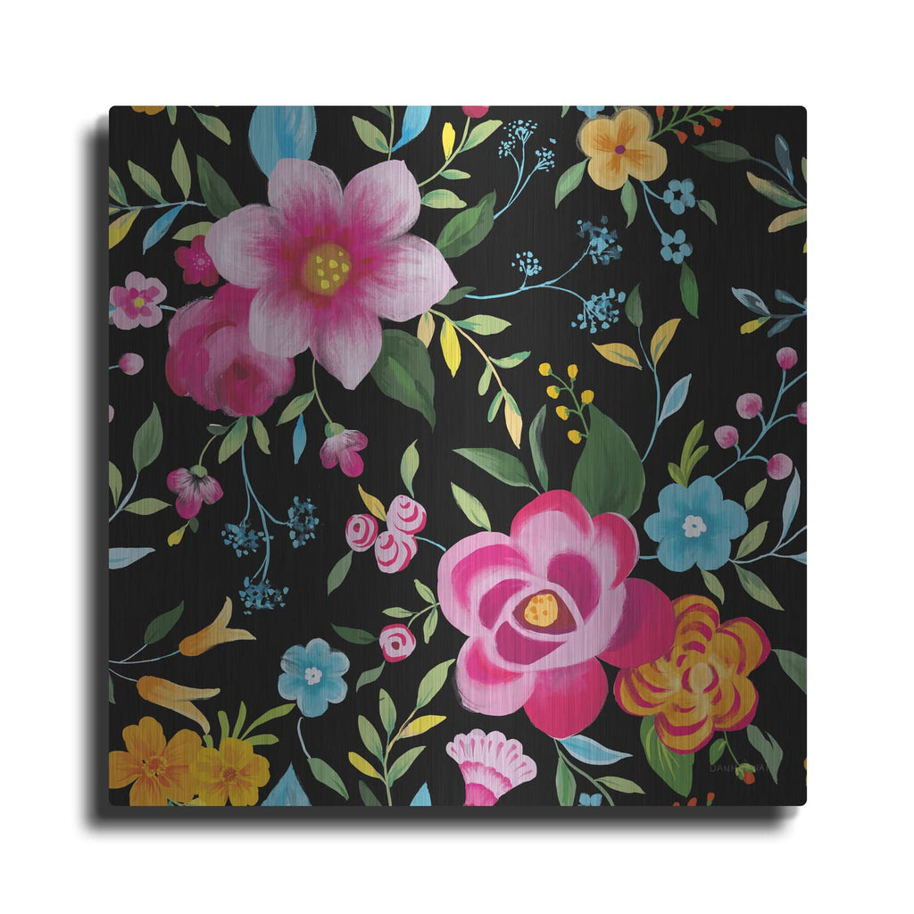 'Dia De Los Muertos Pattern Vib' by Danhui Nai – Metal Wall Art