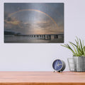 'Rainbow Pier' by Dennis Frates – Metal Wall Art, 16x12 room view
