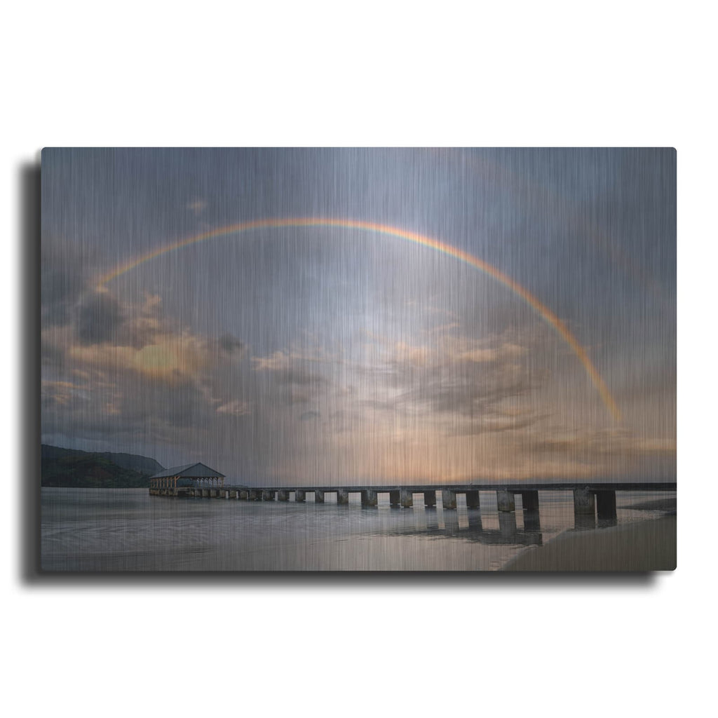 'Rainbow Pier' by Dennis Frates – Metal Wall Art