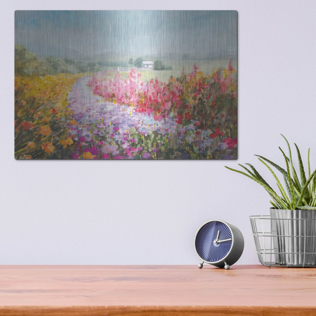 'Drift Garden' by Danhui Nai – Metal Wall Art, 16x12 room view