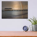 'Rainbow Pier II' by Dennis Frates – Metal Wall Art, 16x12 room view