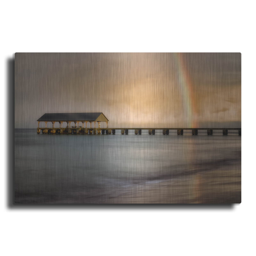 'Rainbow Pier II' by Dennis Frates – Metal Wall Art