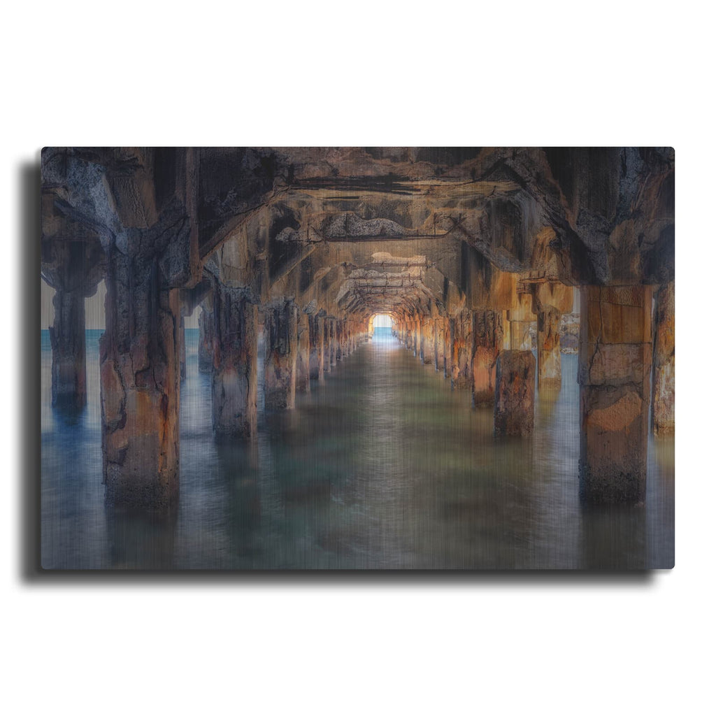 'Pier Under Here' by Dennis Frates – Metal Wall Art