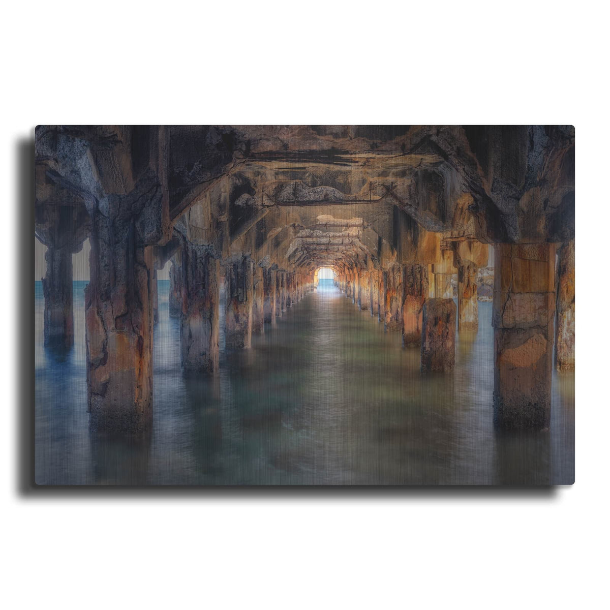 'Pier Under Here' by Dennis Frates – Metal Wall Art