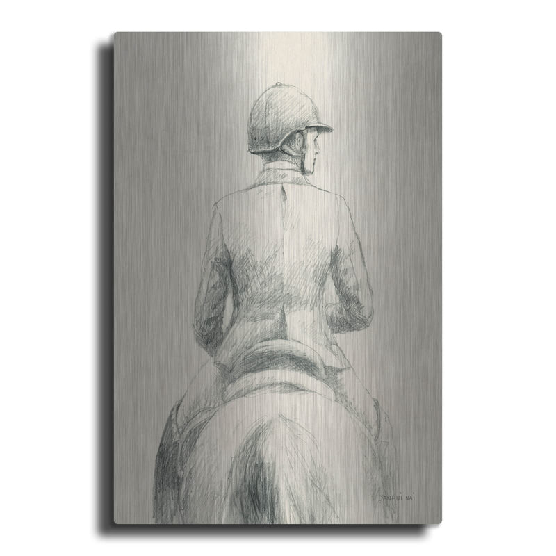 'English Rider 1' by Danhui Nai – Metal Wall Art