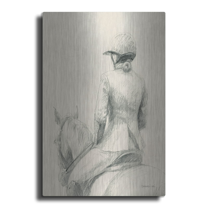'English Rider 2' by Danhui Nai – Metal Wall Art