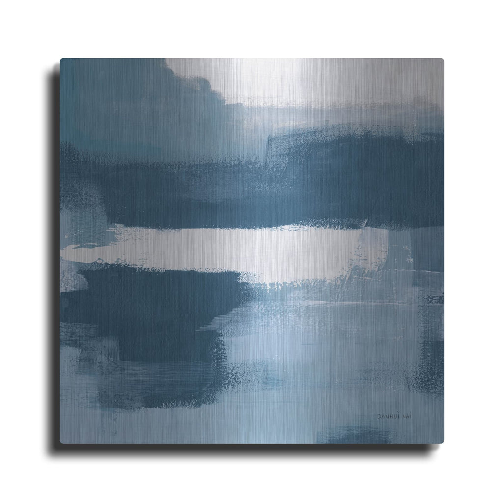 'Escalante Mood Blue And White Sq' by Danhui Nai – Metal Wall Art
