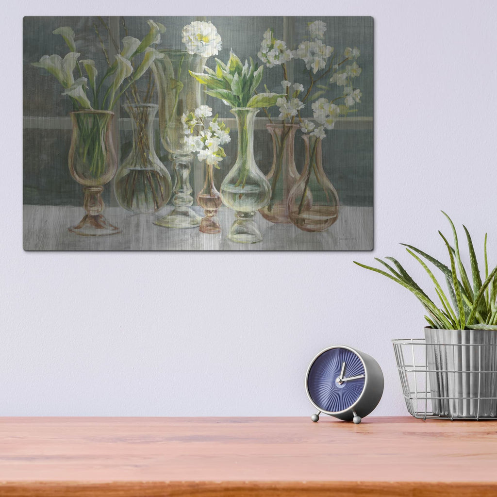 'Essence Of May Amber' by Danhui Nai – Metal Wall Art, 16x12 room view