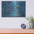 'Exotic Elegance 1' by Danhui Nai – Metal Wall Art, 16x12 room view