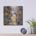 'Fall Confetti Leaves' by Danhui Nai – Metal Wall Art, 12x12 room view