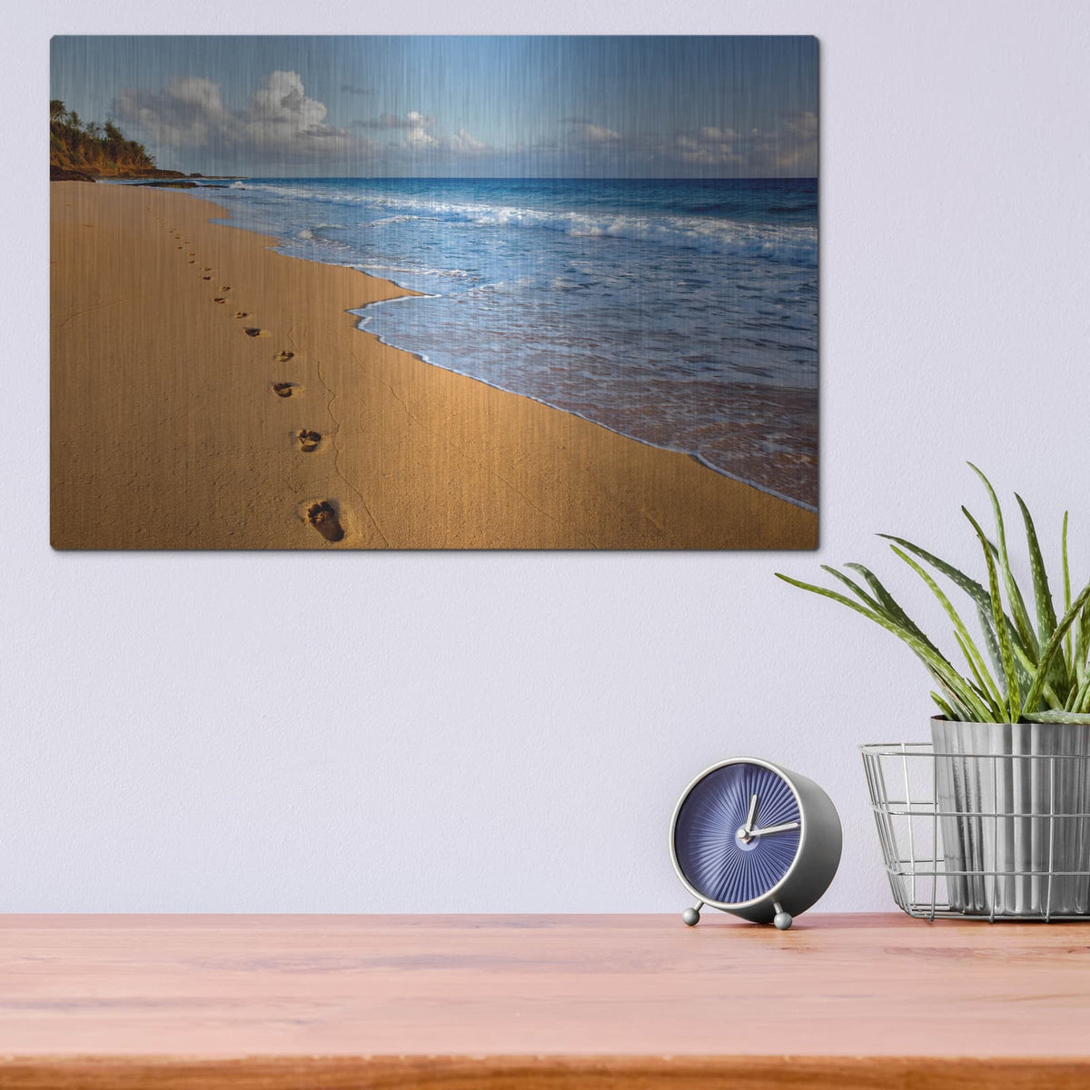 'Footprints' by Dennis Frates – Metal Wall Art, 16x12 room view