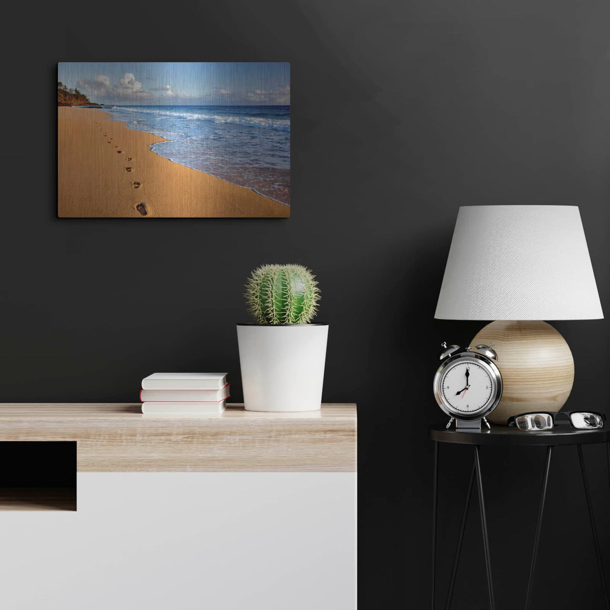 'Footprints' by Dennis Frates – Metal Wall Art, 24x16 room view