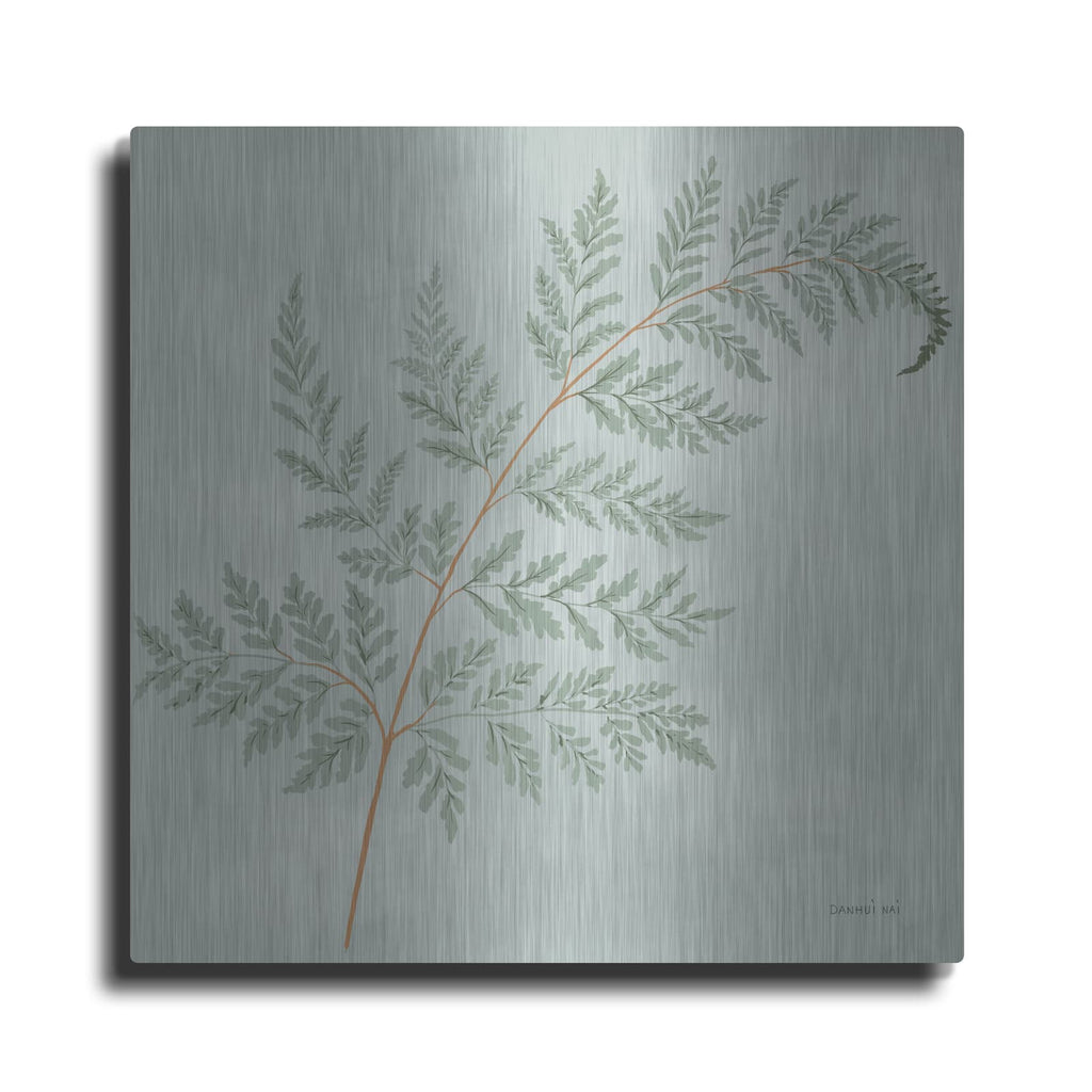 'Fern 1 With Orange' by Danhui Nai – Metal Wall Art