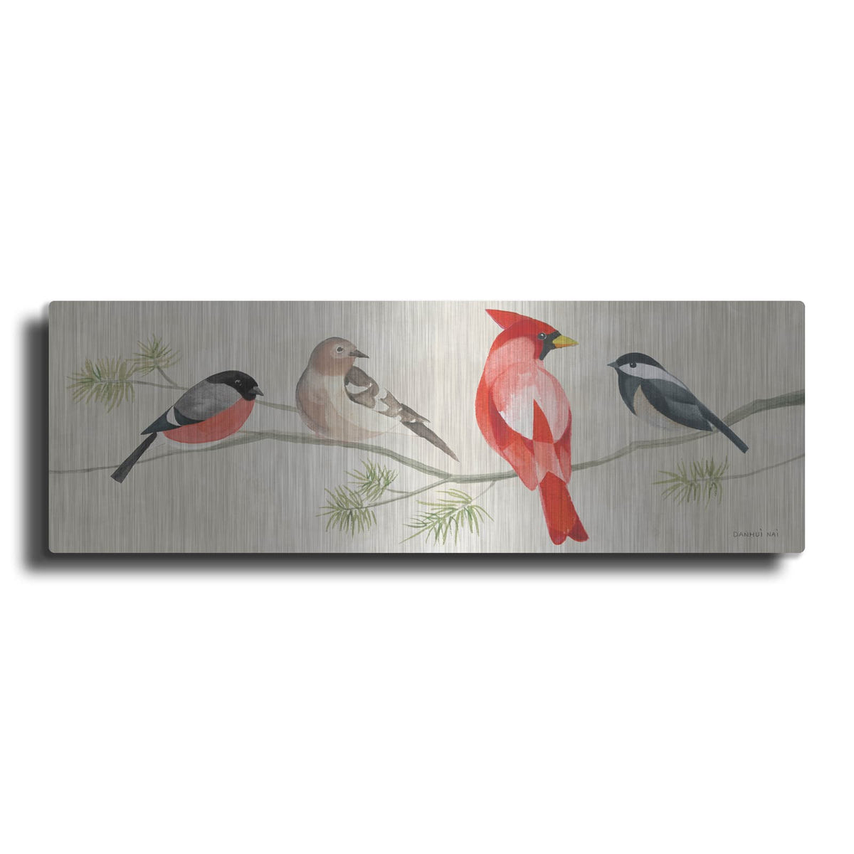 'Festive Friends 6' by Danhui Nai – Metal Wall Art