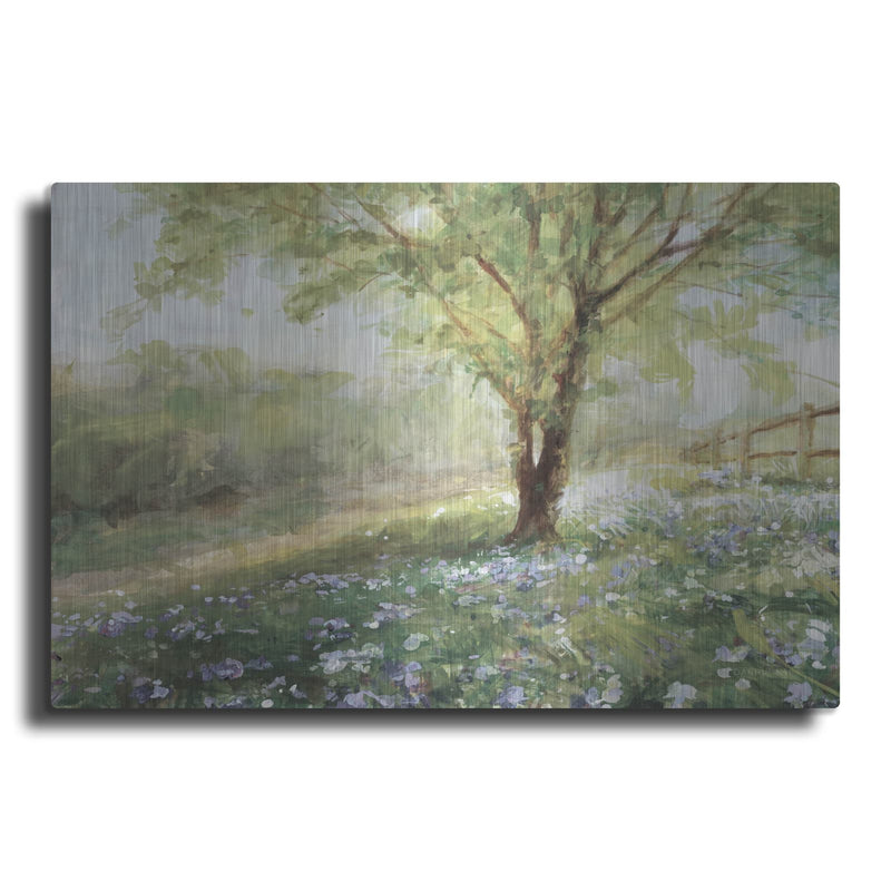 'Field Of Bluebells Neutral' by Danhui Nai – Metal Wall Art