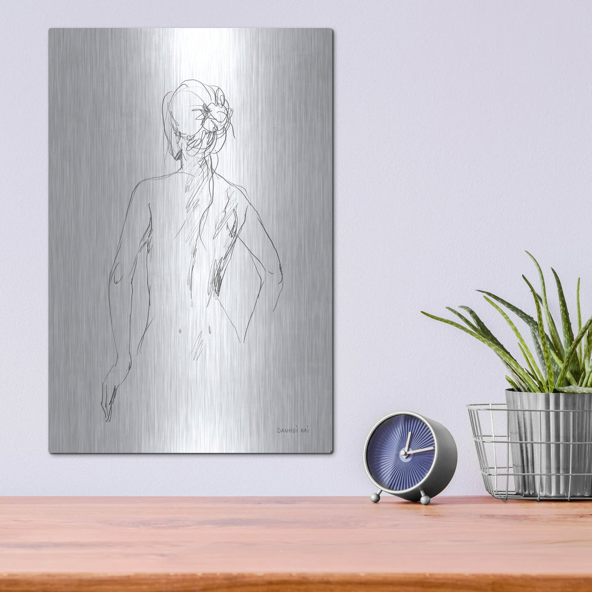 'Figurative 1' by Danhui Nai – Metal Wall Art, 12x16 room view