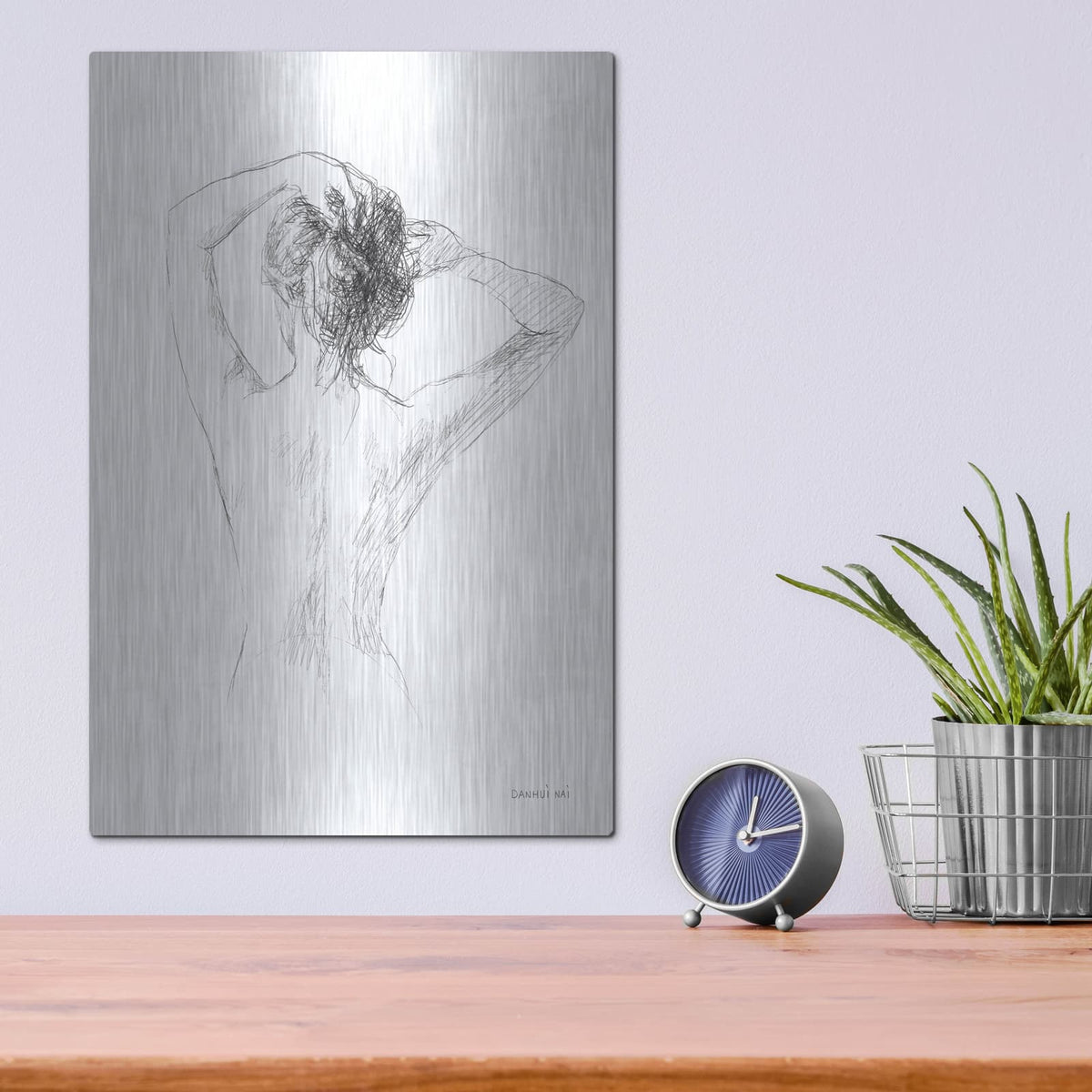 'Figurative 2' by Danhui Nai – Metal Wall Art, 12x16 room view
