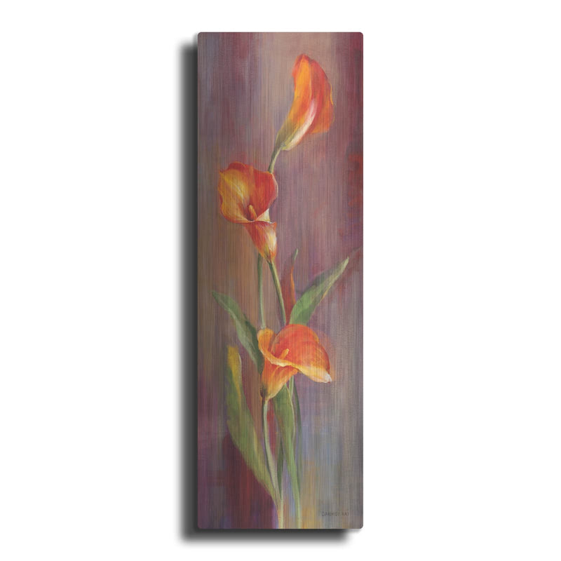 'Flame Calla Lilies 2' by Danhui Nai – Metal Wall Art