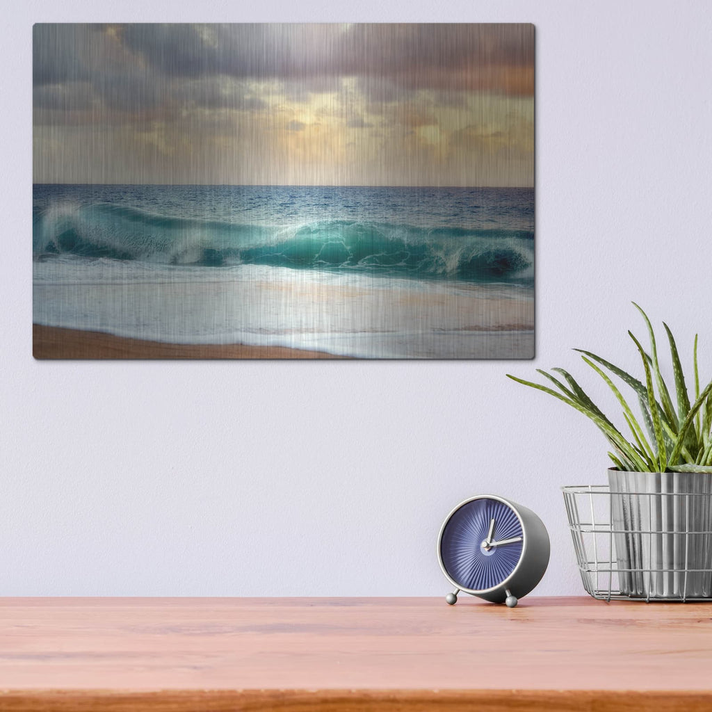 'For Teal' by Dennis Frates – Metal Wall Art, 16x12 room view