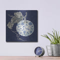 'Floursack Autumn 6 Chinoiserie' by Danhui Nai – Metal Wall Art, 12x12 room view